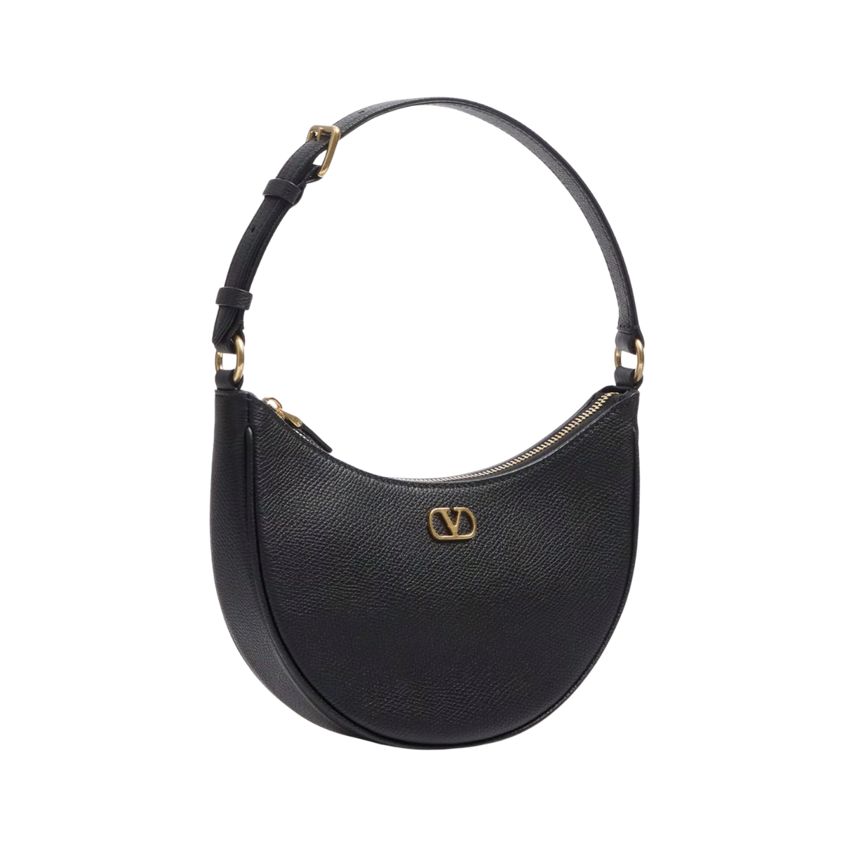 Valentino Garavani Vlogo Signature Mini Hobo Bag In Grainy Calfskin