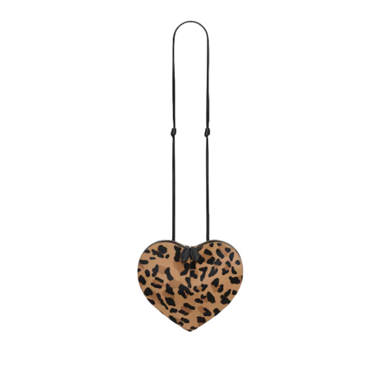 Alaia LE CŒUR BAG IN LEOPARD HAIRCALF