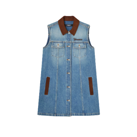 Versace Denim A-Line Dress