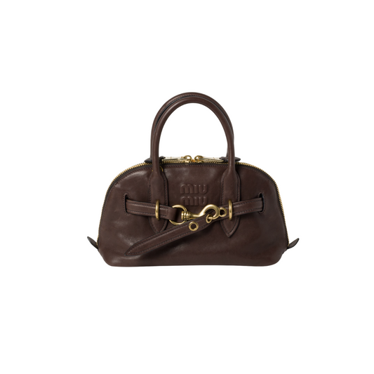 Miu Miu Small Aventure Nappa Leather Top-handle Bag