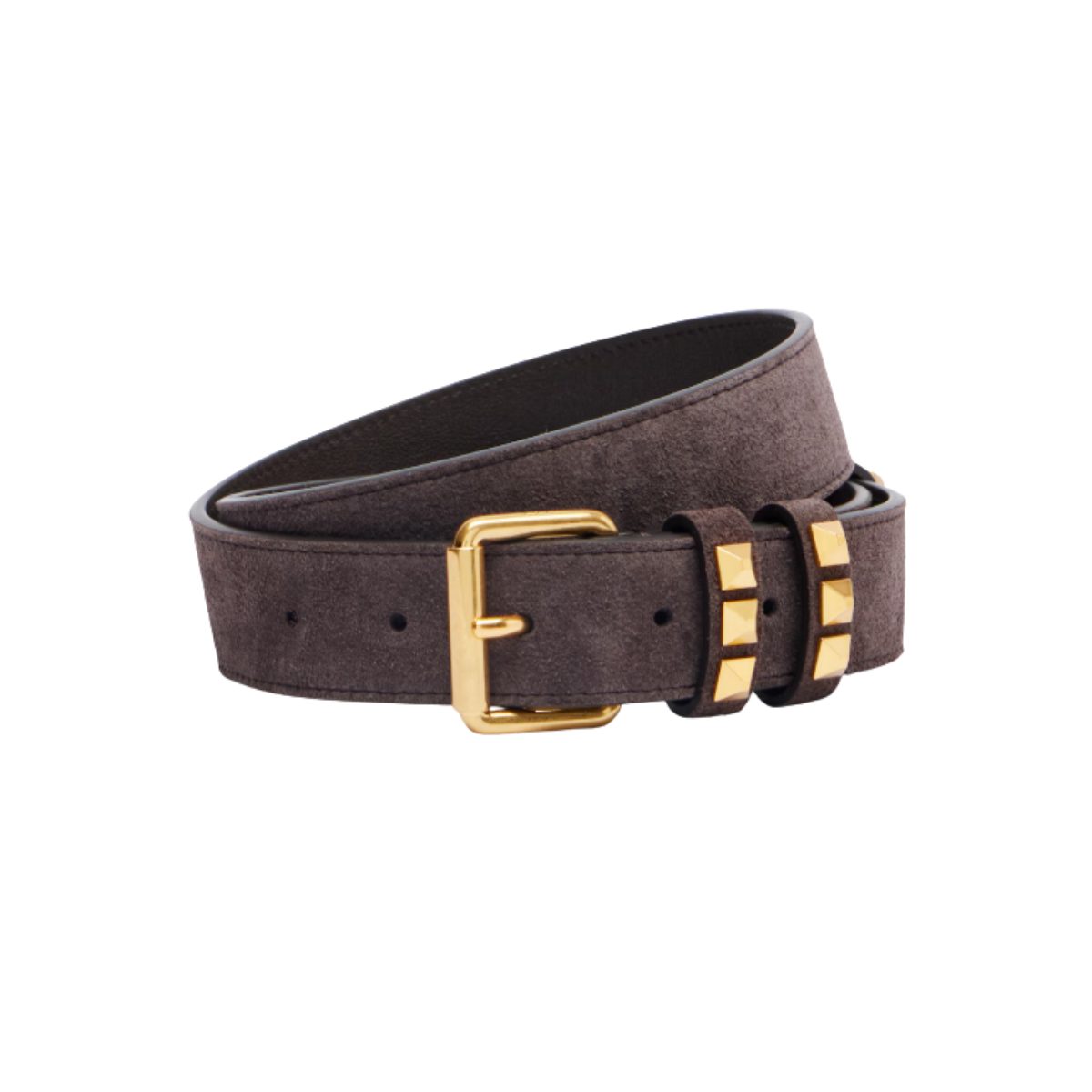 Valentino Flaneuse Belt In Suede 30 mm