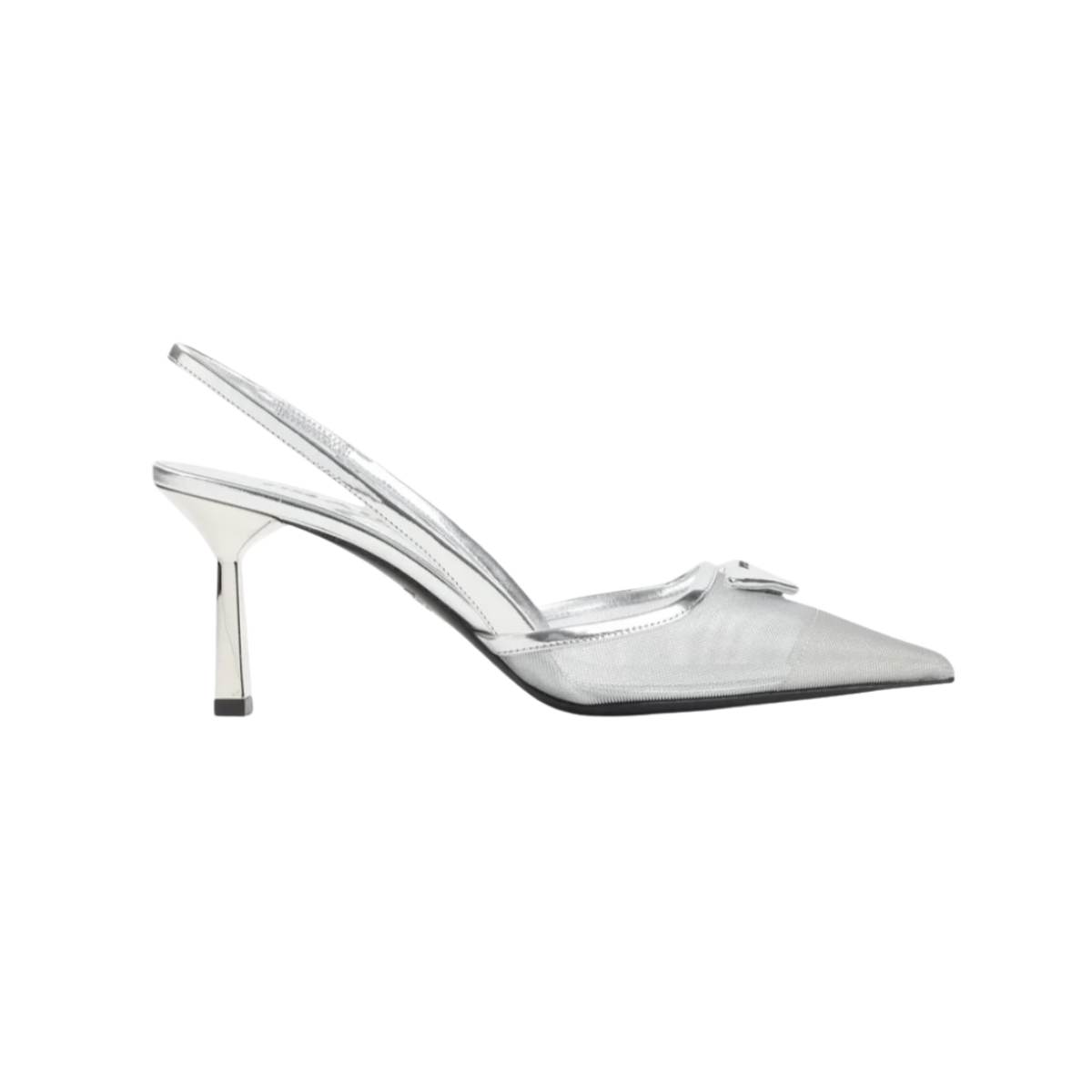 Prada Mesh Fabric Slingback Pumps