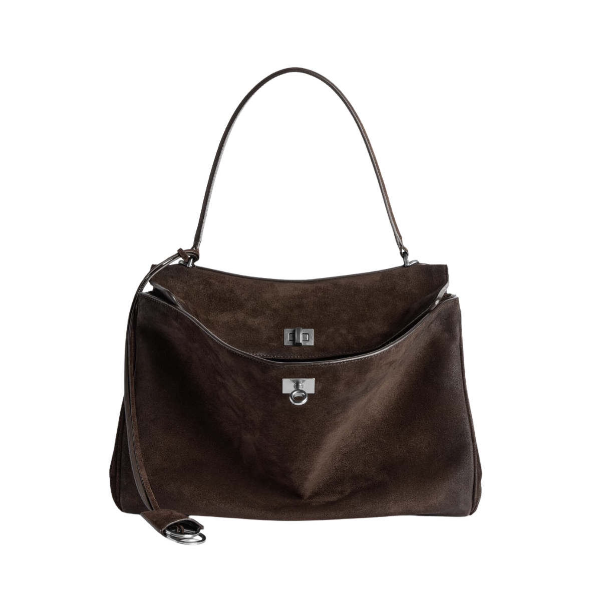 Balenciaga Rodeo Handbag Medium in Light Espresso