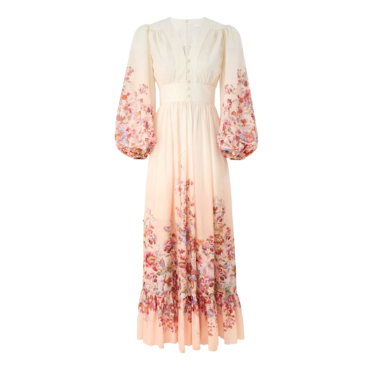 Zimmermann Awaken Plunge Maxi Dress