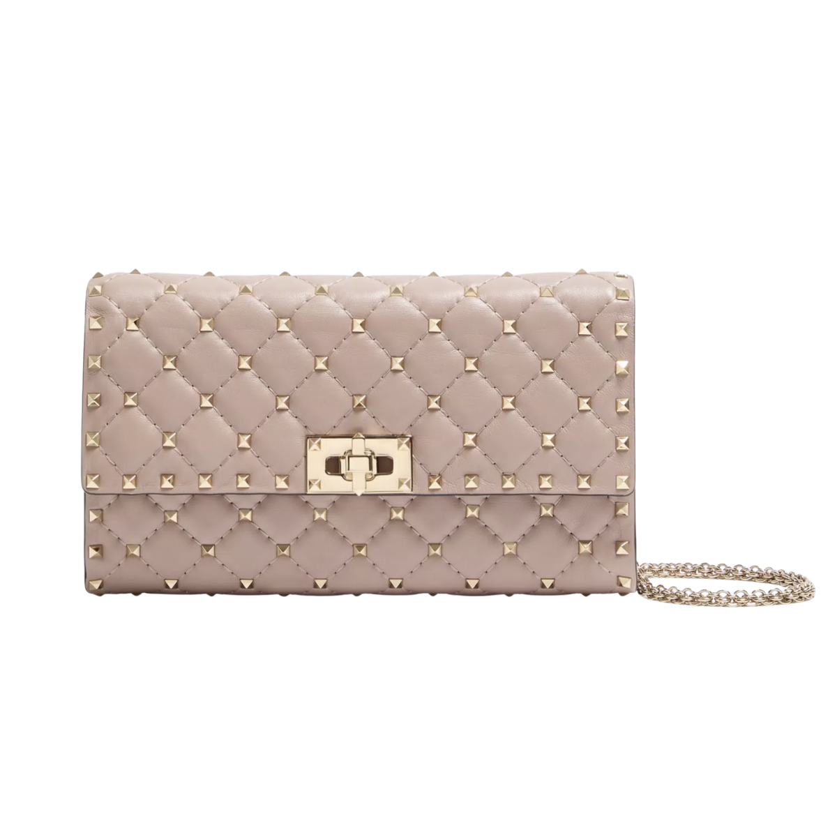 Valentino Garavani Rockstud Spike Nappa Leather Crossbody Clutch Bag