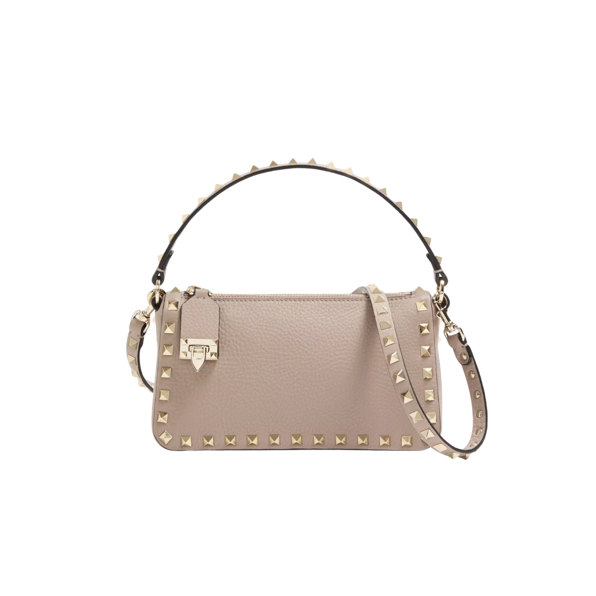 Valentino Garavani Small Rockstud Grainy Calfskin Crossbody Bag