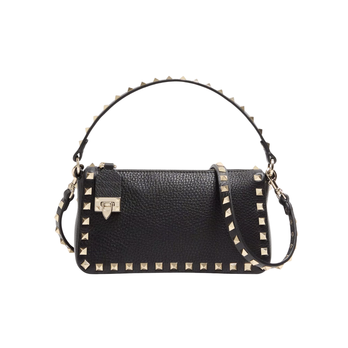 Valentino Garavani Small Rockstud Grainy Calfskin Crossbody Bag