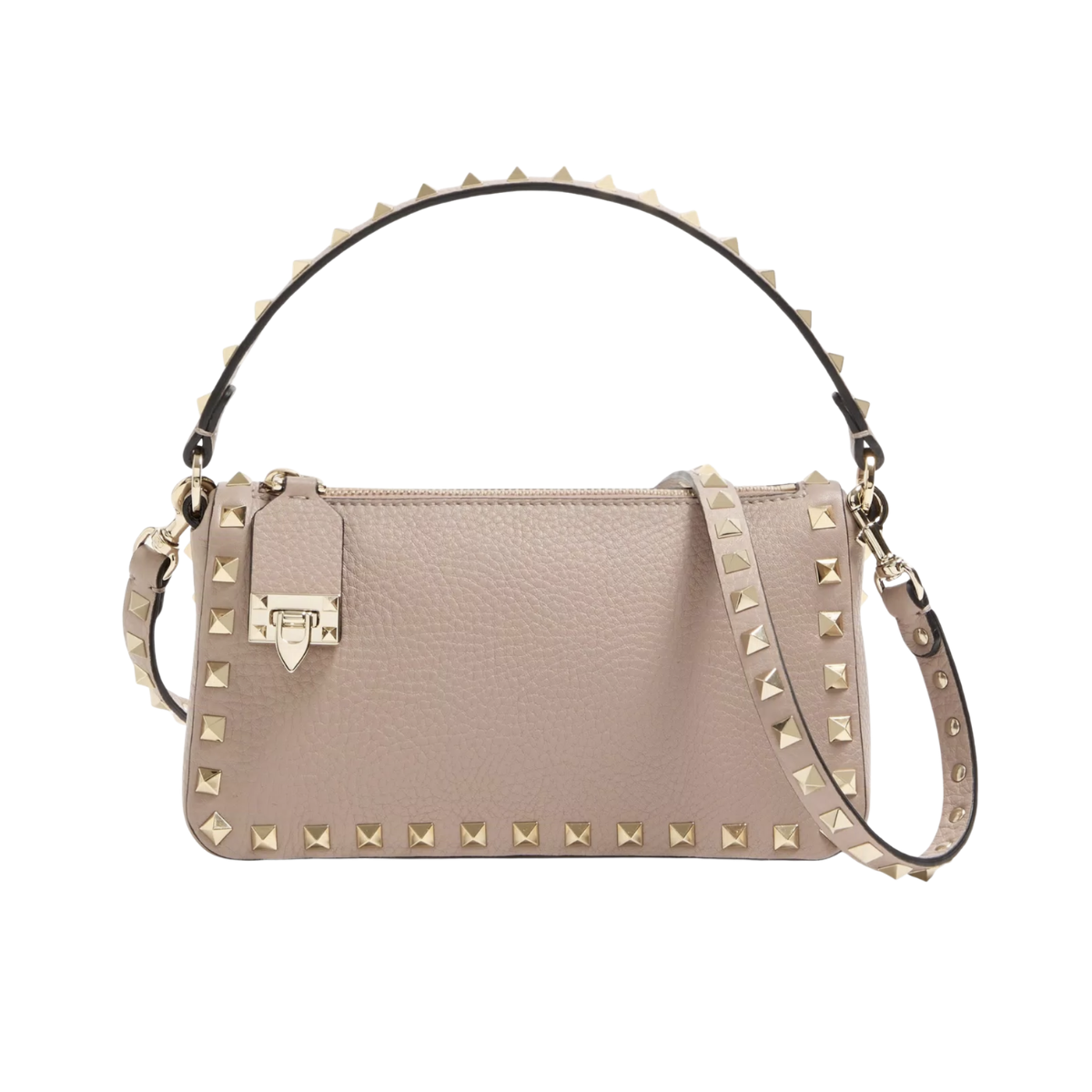 Valentino Garavani Small Rockstud Grainy Calfskin Crossbody Bag