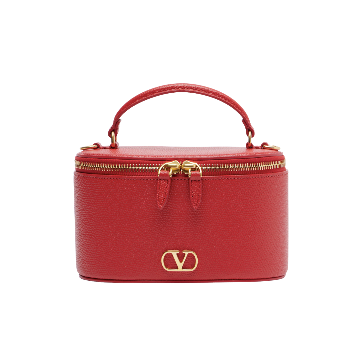 Valentino Garavani VLogo Signature Mini Vanity Bag In Grainy Calfskin