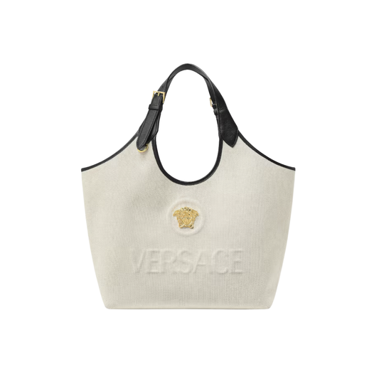 Versace La Medusa Canvas Tote