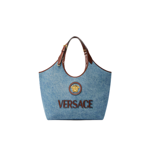 Versace La Medusa Denim Tote