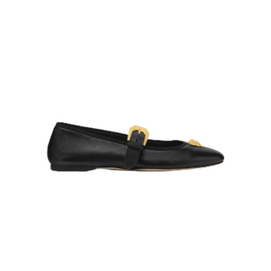 Versace La Medusa Nappa Ballerinas
