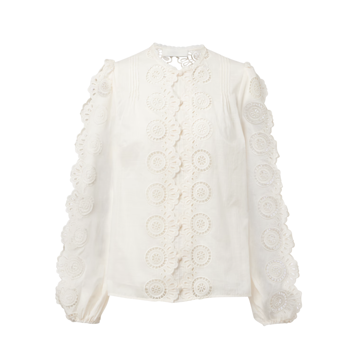 Zimmermann Lucky embroidered cotton blouse